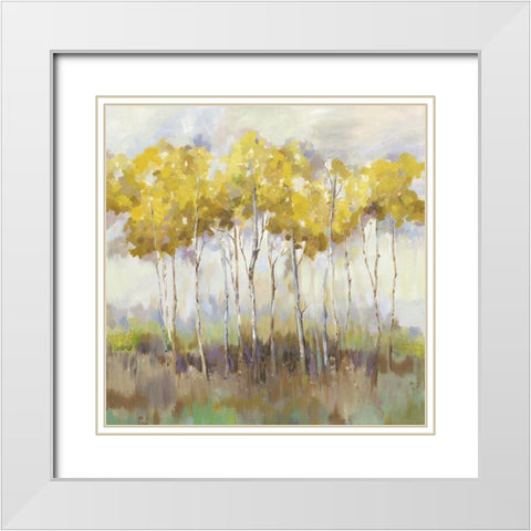 Stance II White Modern Wood Framed Art Print with Double Matting by Pearce, Allison