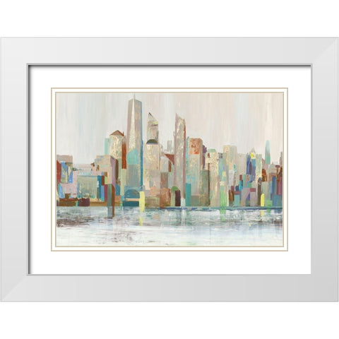 Metropolitan White Modern Wood Framed Art Print with Double Matting by Pearce, Allison