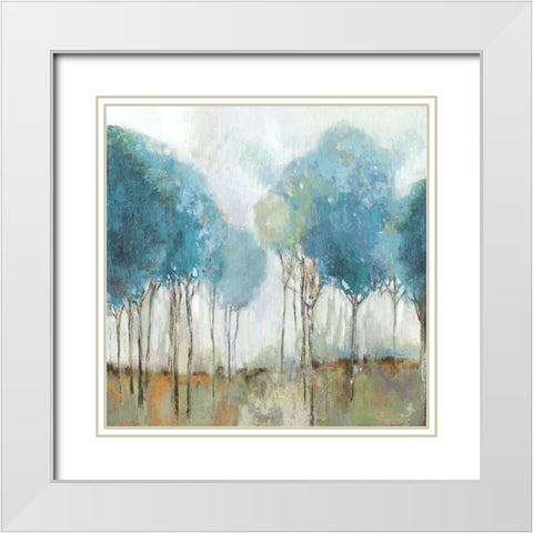 Misty Meadow II White Modern Wood Framed Art Print with Double Matting by Pearce, Allison