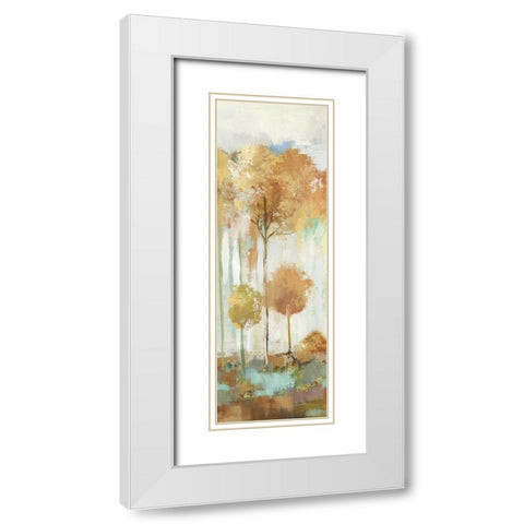 The Prelude V White Modern Wood Framed Art Print with Double Matting by Pearce, Allison