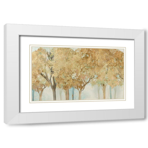 Walk Along I White Modern Wood Framed Art Print with Double Matting by Pearce, Allison
