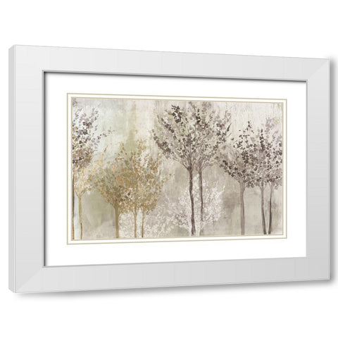 Each Morning I White Modern Wood Framed Art Print with Double Matting by Pearce, Allison