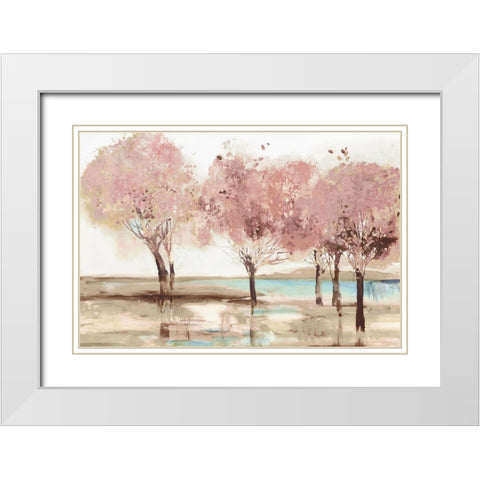 Spring Transition White Modern Wood Framed Art Print with Double Matting by Pearce, Allison