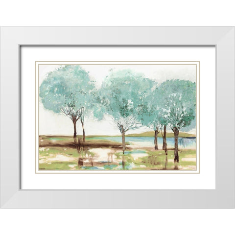 Summer Transition White Modern Wood Framed Art Print with Double Matting by Pearce, Allison
