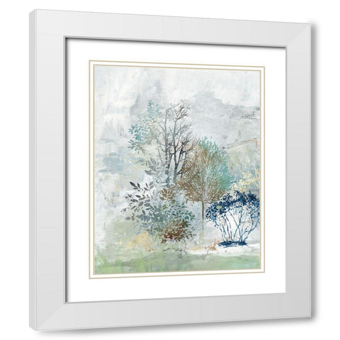 Silent Mystery I White Modern Wood Framed Art Print with Double Matting by Pearce, Allison