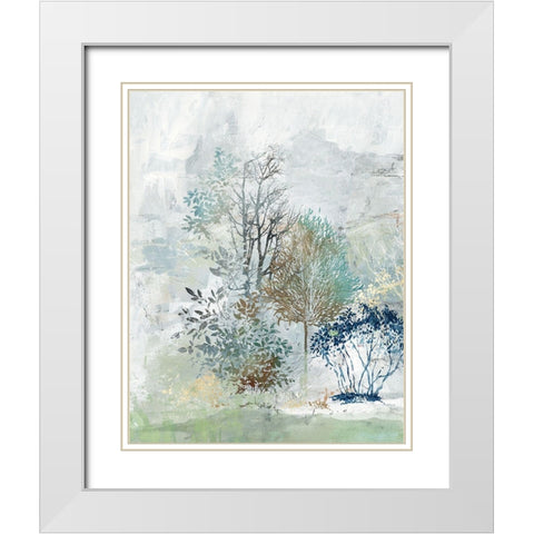 Silent Mystery I White Modern Wood Framed Art Print with Double Matting by Pearce, Allison