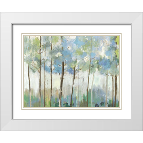 Forests Abode White Modern Wood Framed Art Print with Double Matting by Pearce, Allison