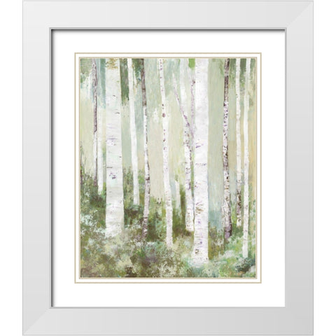 Quiet Beauty White Modern Wood Framed Art Print with Double Matting by Pearce, Allison
