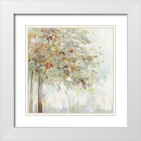 Windblown White Modern Wood Framed Art Print with Double Matting by Pearce, Allison