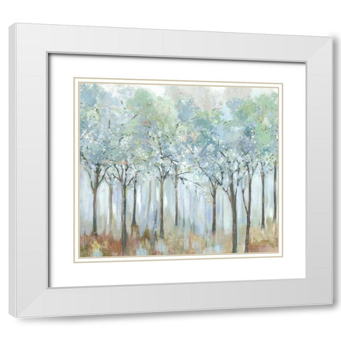 Forest of Light White Modern Wood Framed Art Print with Double Matting by Pearce, Allison