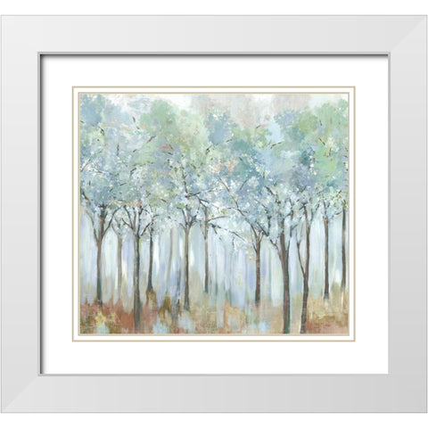 Forest of Light White Modern Wood Framed Art Print with Double Matting by Pearce, Allison