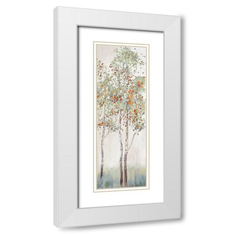 Autumn First Breath I White Modern Wood Framed Art Print with Double Matting by Pearce, Allison