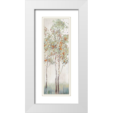 Autumn First Breath I White Modern Wood Framed Art Print with Double Matting by Pearce, Allison