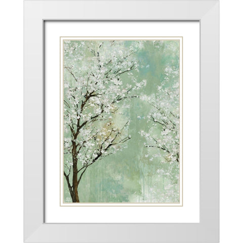 Apple Grove I White Modern Wood Framed Art Print with Double Matting by Pearce, Allison