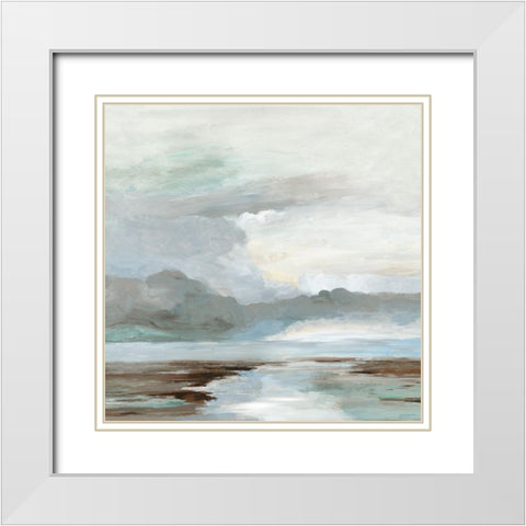 Ocean Views  White Modern Wood Framed Art Print with Double Matting by Pearce, Allison
