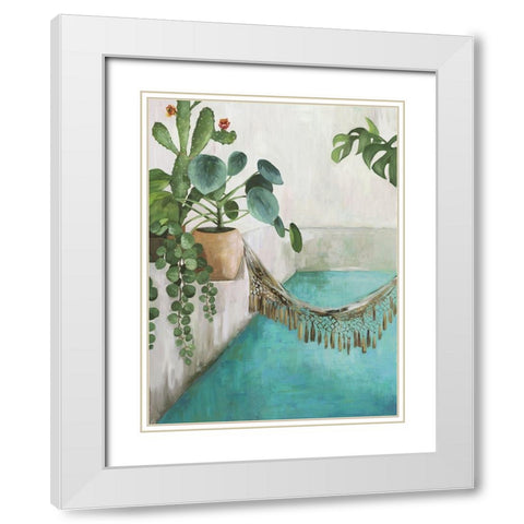 Desert Retreat II  White Modern Wood Framed Art Print with Double Matting by Pearce, Allison