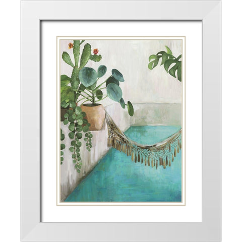 Desert Retreat II  White Modern Wood Framed Art Print with Double Matting by Pearce, Allison