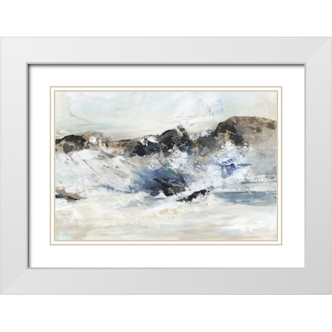 Rush of Nature I  White Modern Wood Framed Art Print with Double Matting by Pearce, Allison