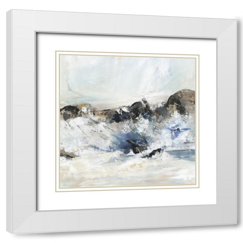 Rush of Nature III White Modern Wood Framed Art Print with Double Matting by Pearce, Allison