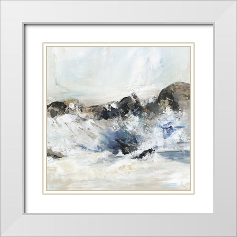 Rush of Nature III White Modern Wood Framed Art Print with Double Matting by Pearce, Allison
