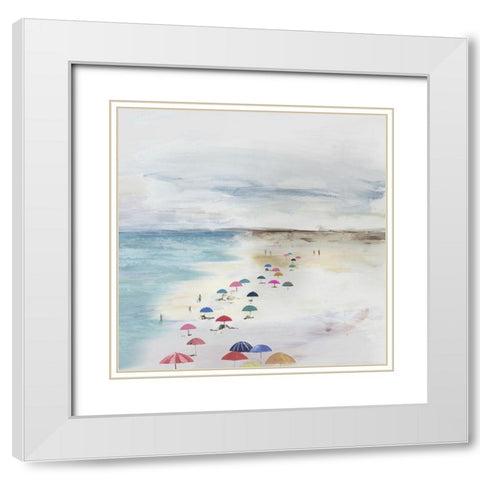 Summer Solitude I  White Modern Wood Framed Art Print with Double Matting by Pearce, Allison
