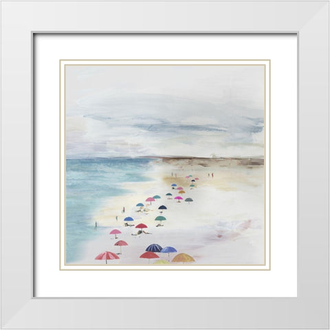 Summer Solitude I  White Modern Wood Framed Art Print with Double Matting by Pearce, Allison