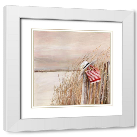 Beach Day I  White Modern Wood Framed Art Print with Double Matting by Pearce, Allison