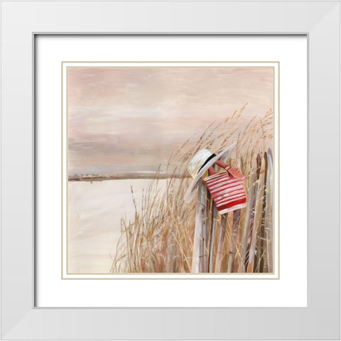 Beach Day I  White Modern Wood Framed Art Print with Double Matting by Pearce, Allison