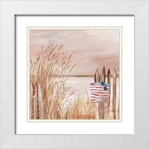 Beach Day II White Modern Wood Framed Art Print with Double Matting by Pearce, Allison