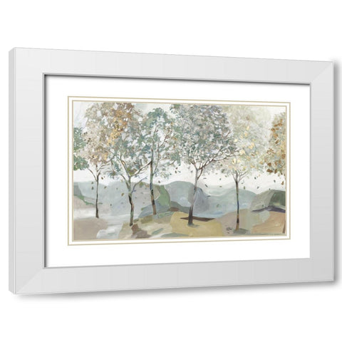Breezy Landscape I  White Modern Wood Framed Art Print with Double Matting by Pearce, Allison