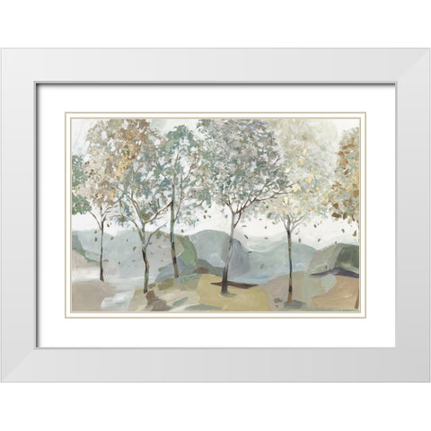 Breezy Landscape I  White Modern Wood Framed Art Print with Double Matting by Pearce, Allison