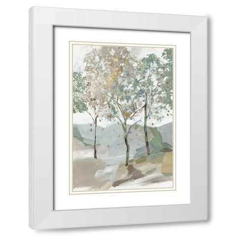 Breezy Landscape II White Modern Wood Framed Art Print with Double Matting by Pearce, Allison