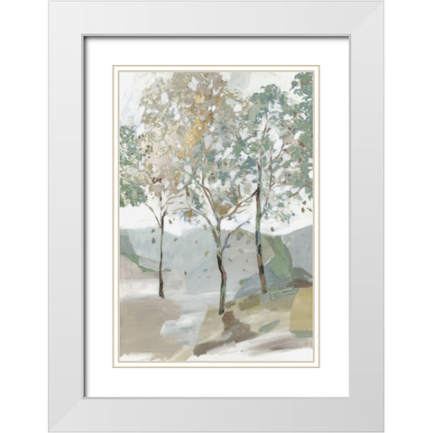 Breezy Landscape II White Modern Wood Framed Art Print with Double Matting by Pearce, Allison
