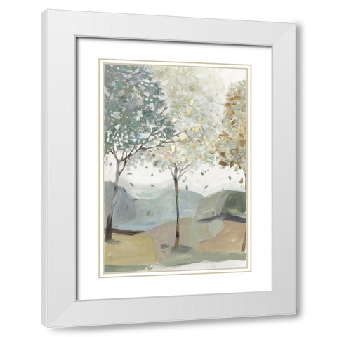 Breezy Landscape III White Modern Wood Framed Art Print with Double Matting by Pearce, Allison