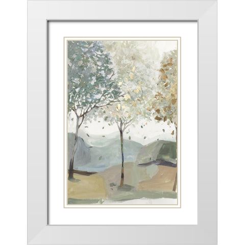 Breezy Landscape III White Modern Wood Framed Art Print with Double Matting by Pearce, Allison