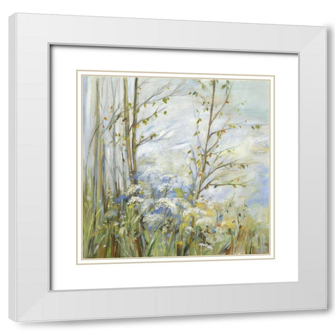 Sunny Breeze Landscape  White Modern Wood Framed Art Print with Double Matting by Pearce, Allison