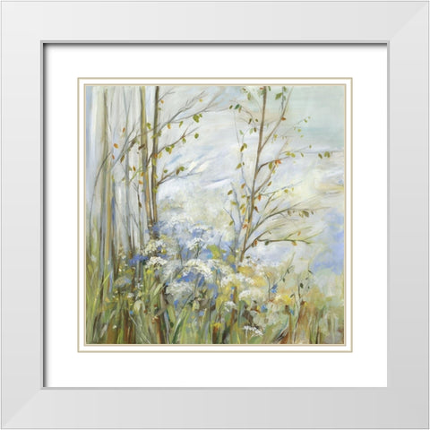Sunny Breeze Landscape  White Modern Wood Framed Art Print with Double Matting by Pearce, Allison