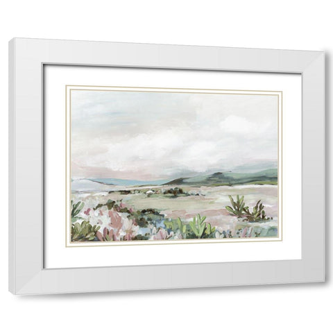 Wild Cactus Garden  White Modern Wood Framed Art Print with Double Matting by Pearce, Allison