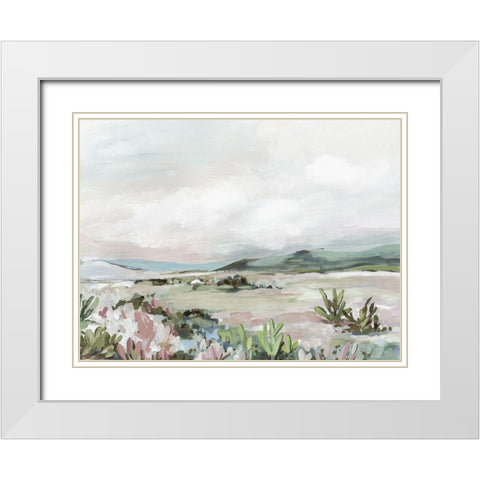 Wild Cactus Garden  White Modern Wood Framed Art Print with Double Matting by Pearce, Allison