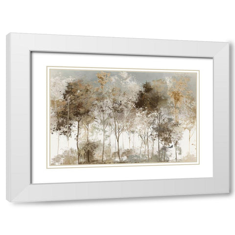 Black Forest  White Modern Wood Framed Art Print with Double Matting by Pearce, Allison