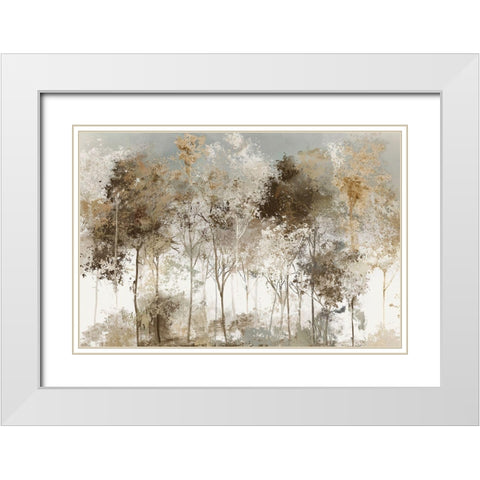 Black Forest  White Modern Wood Framed Art Print with Double Matting by Pearce, Allison