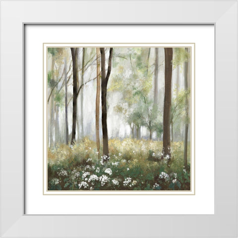 Calm Medaow  White Modern Wood Framed Art Print with Double Matting by Pearce, Allison