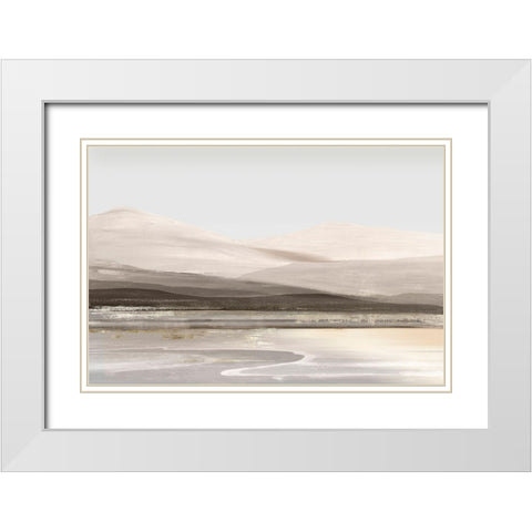 Mountain Peak  White Modern Wood Framed Art Print with Double Matting by Pearce, Allison