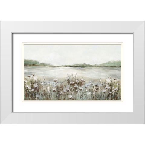 Secret Lake I  White Modern Wood Framed Art Print with Double Matting by Pearce, Allison