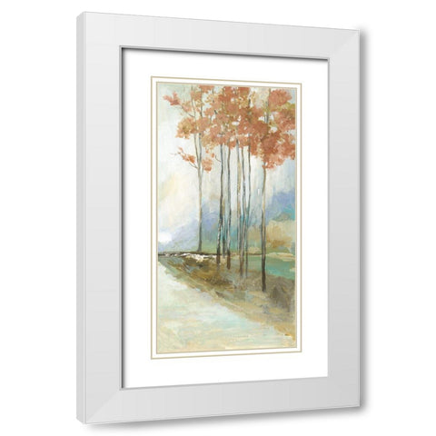 Path Home II White Modern Wood Framed Art Print with Double Matting by Pearce, Allison