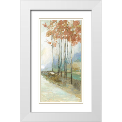 Path Home II White Modern Wood Framed Art Print with Double Matting by Pearce, Allison