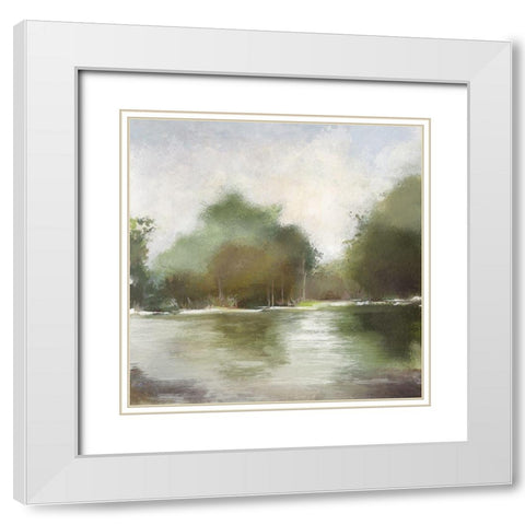 Quiet Place White Modern Wood Framed Art Print with Double Matting by Pearce, Allison