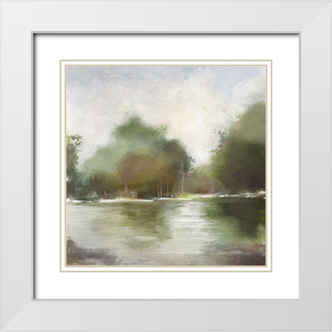 Quiet Place White Modern Wood Framed Art Print with Double Matting by Pearce, Allison