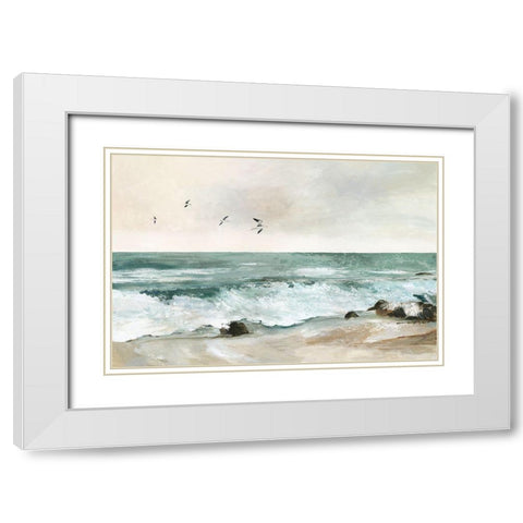 Graceful Sea  White Modern Wood Framed Art Print with Double Matting by Pearce, Allison