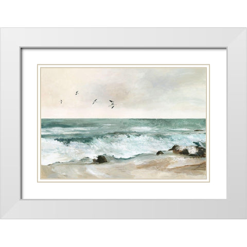 Graceful Sea  White Modern Wood Framed Art Print with Double Matting by Pearce, Allison
